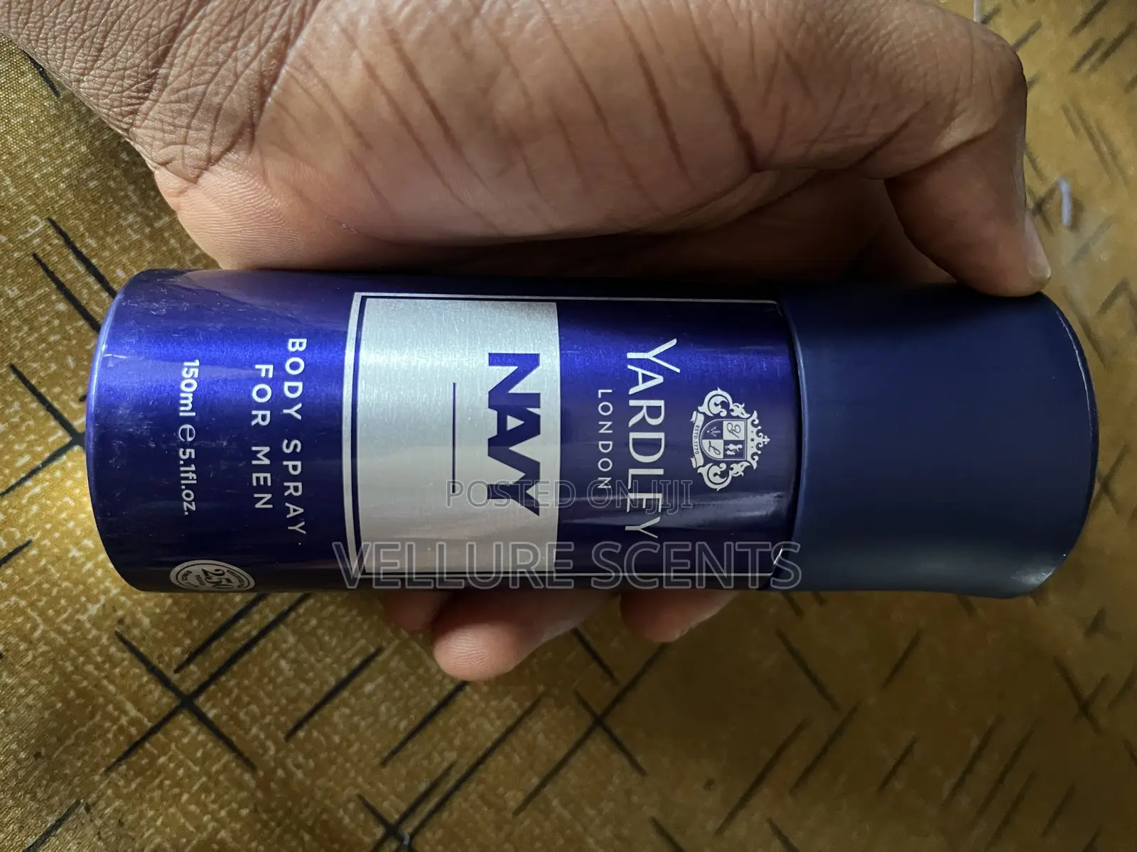 Yardley London Navy Body Spray for Men 150ml – Long Lasting Deodorant