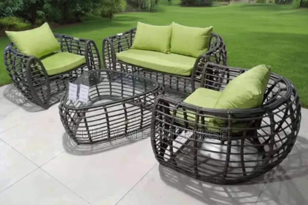 Weave Design Lemon Outdoor Set