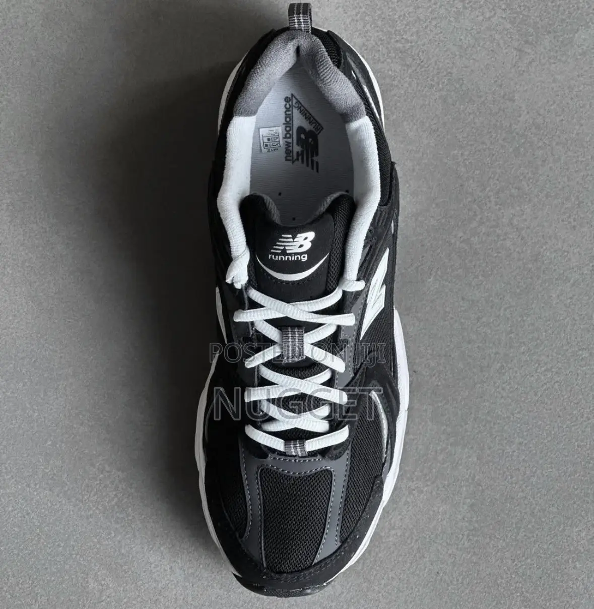 Top Notch Quality New Balance 530 •Black White and Silver Colorway*