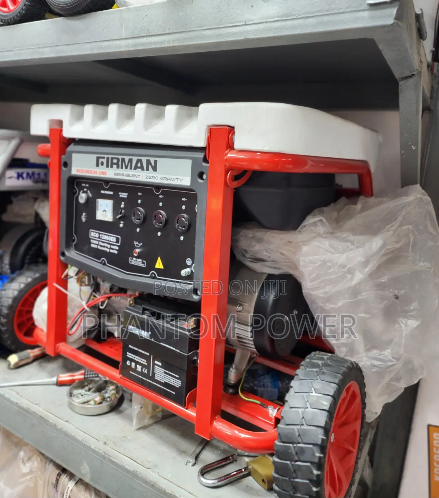 Firman EC012990ES 10kva Key Start Generator >Black & Red Frame Design<