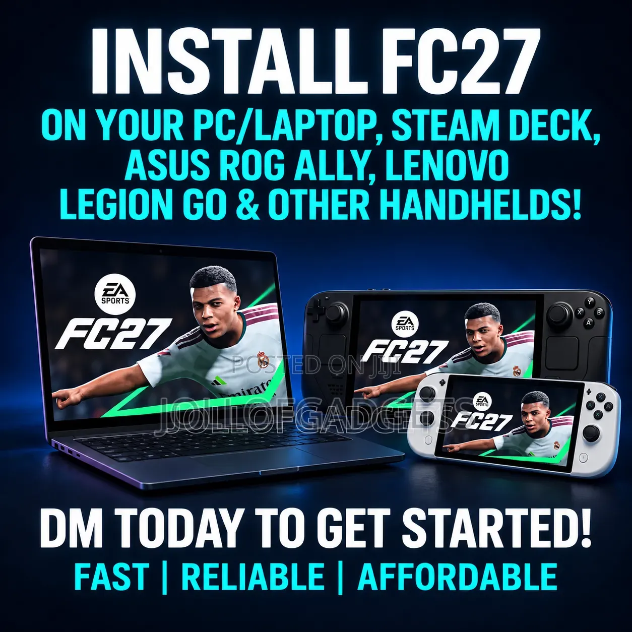 Install Fc27 on Your Steam Deck, Laptop, Rogally,Legiongo