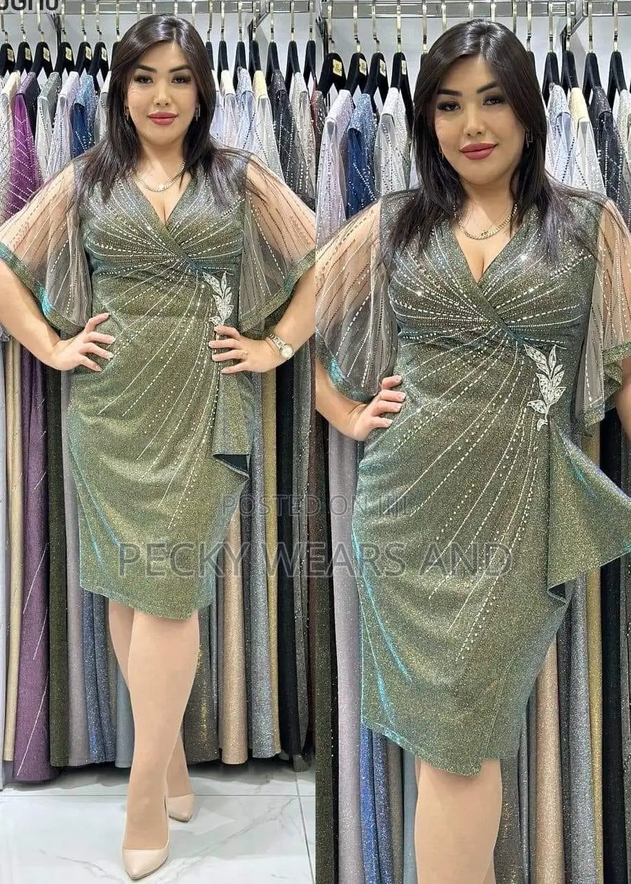 Luxury Türkiye Brand Lurex Dress