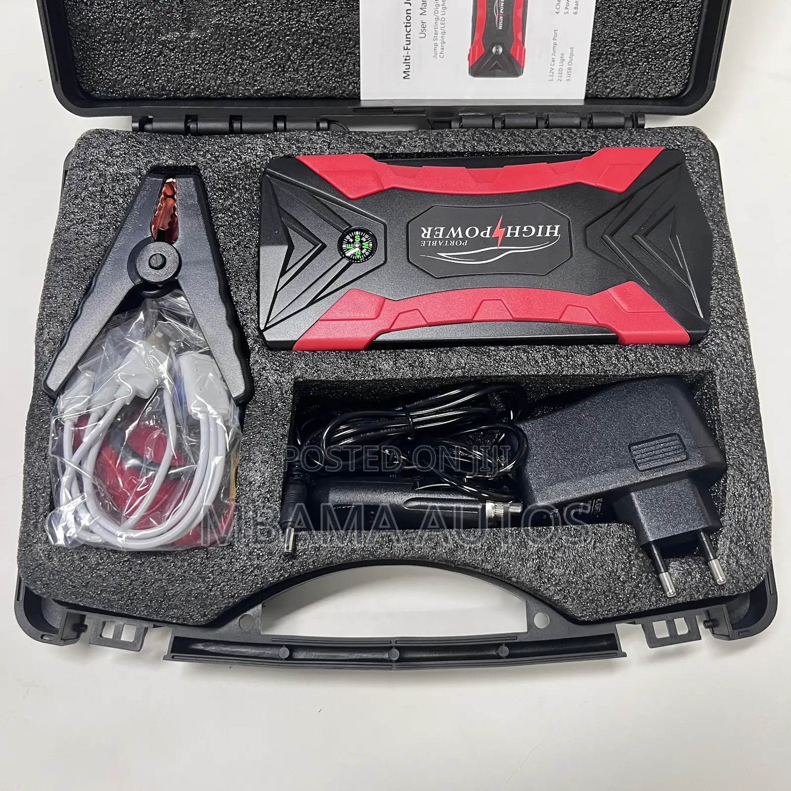 High Power Portable Car Jump Starter Power Bank & LED Light