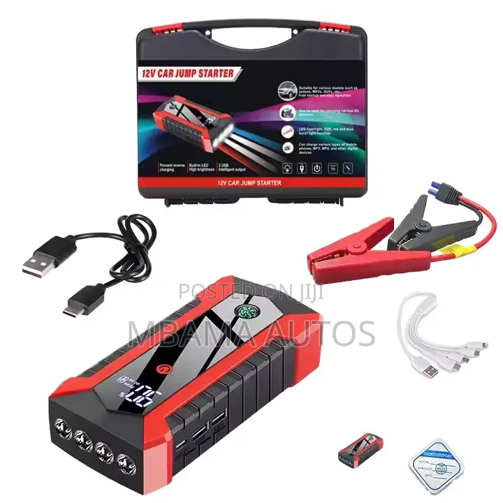 High Power Portable Car Jump Starter Power Bank & LED Light