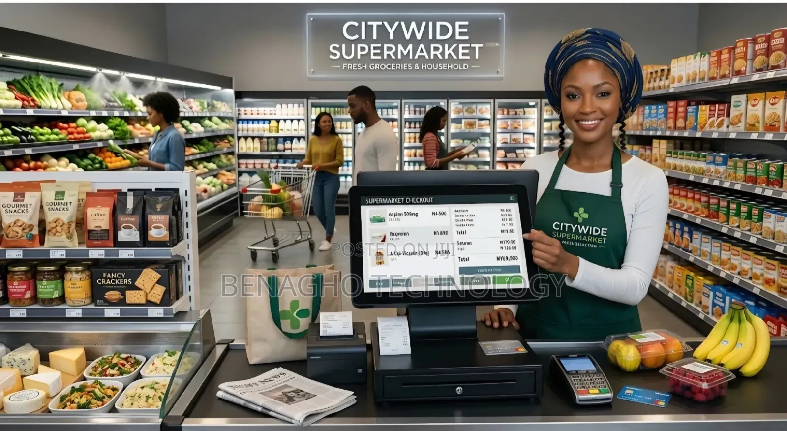 Double Display Retail Pos System. Software/Installation