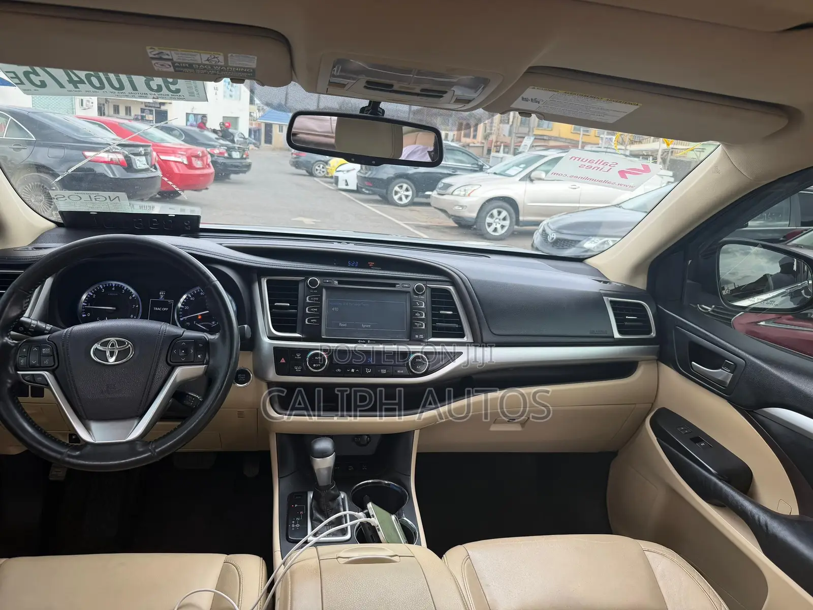 Toyota Highlander XLE V6 4x4 (3.5L 6cyl 6A) 2016 Black