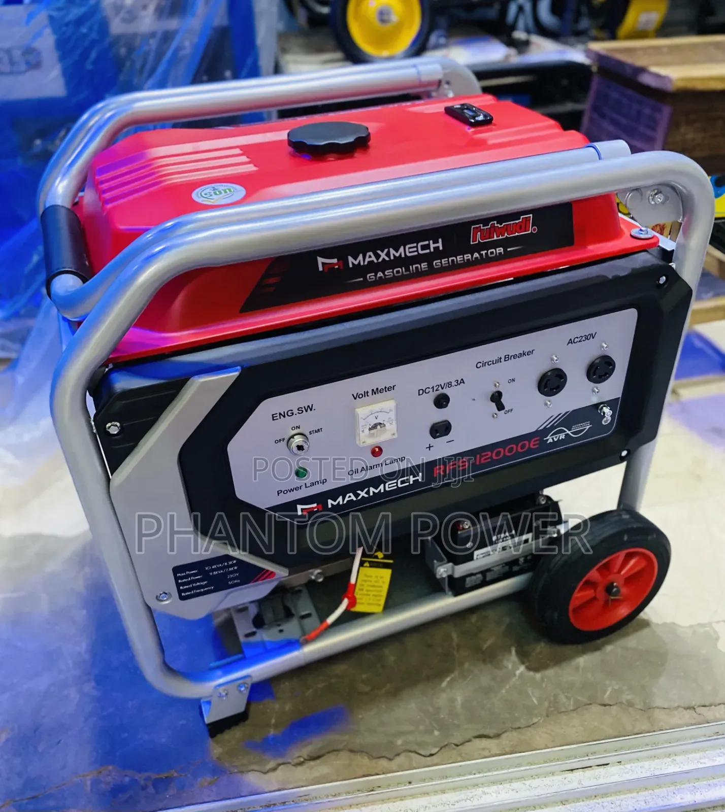 Brand New 10kva RFS12000E Maxmech Ruiwudi Petrol Generator [Copper]