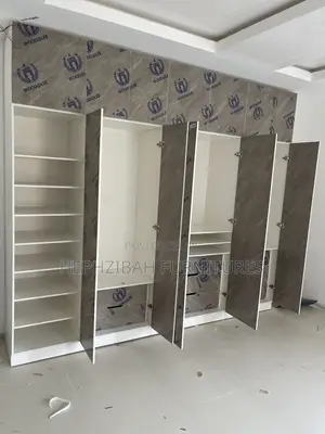 8ft X 8ft HDF High Gloss Wardrobe With Shoe Rack