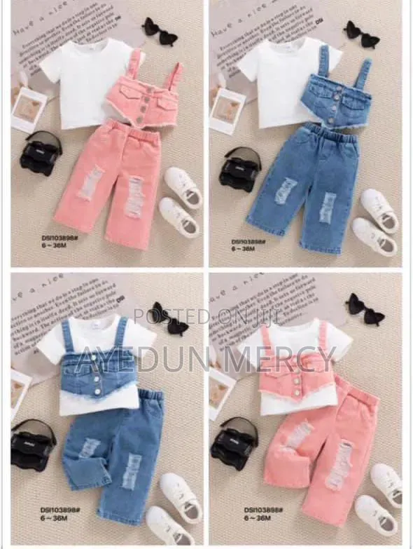 Girls 2pcs Denim Set