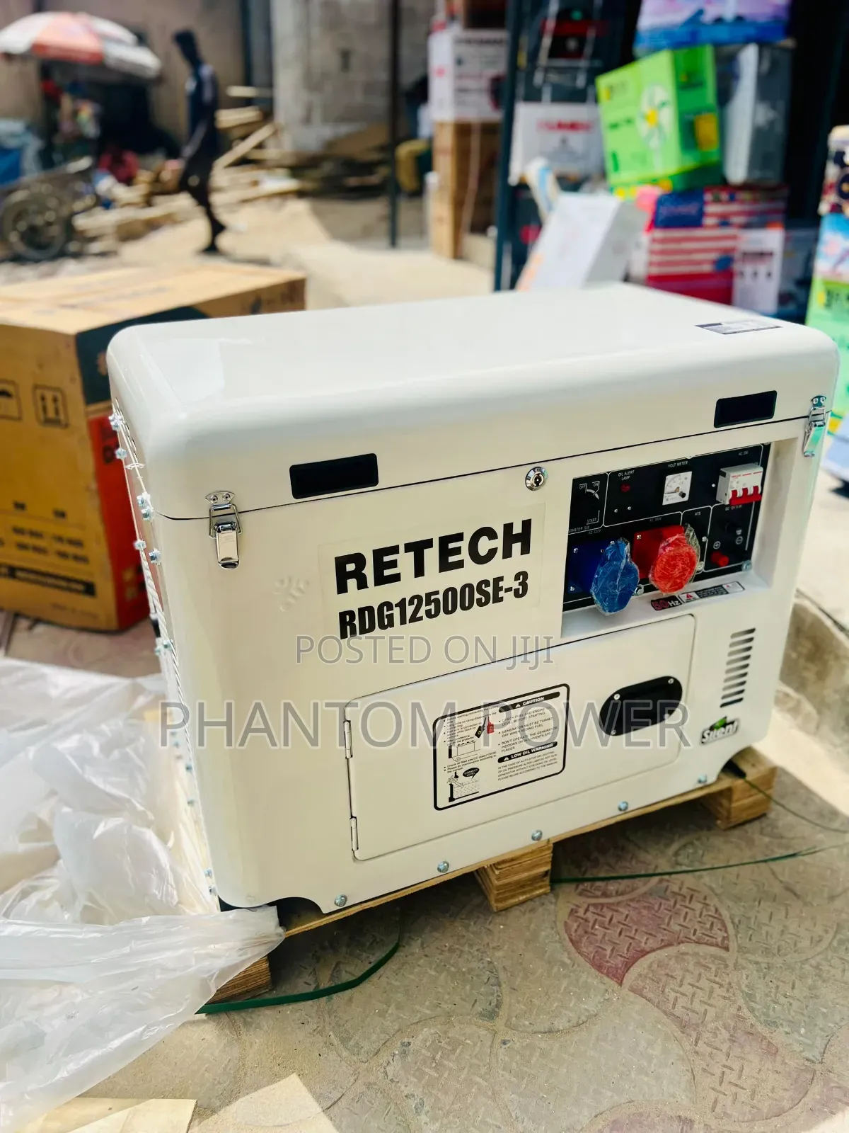 10kva Retech Aircool Diesel Soundproof Generator [Copper Coil 3 Phase]