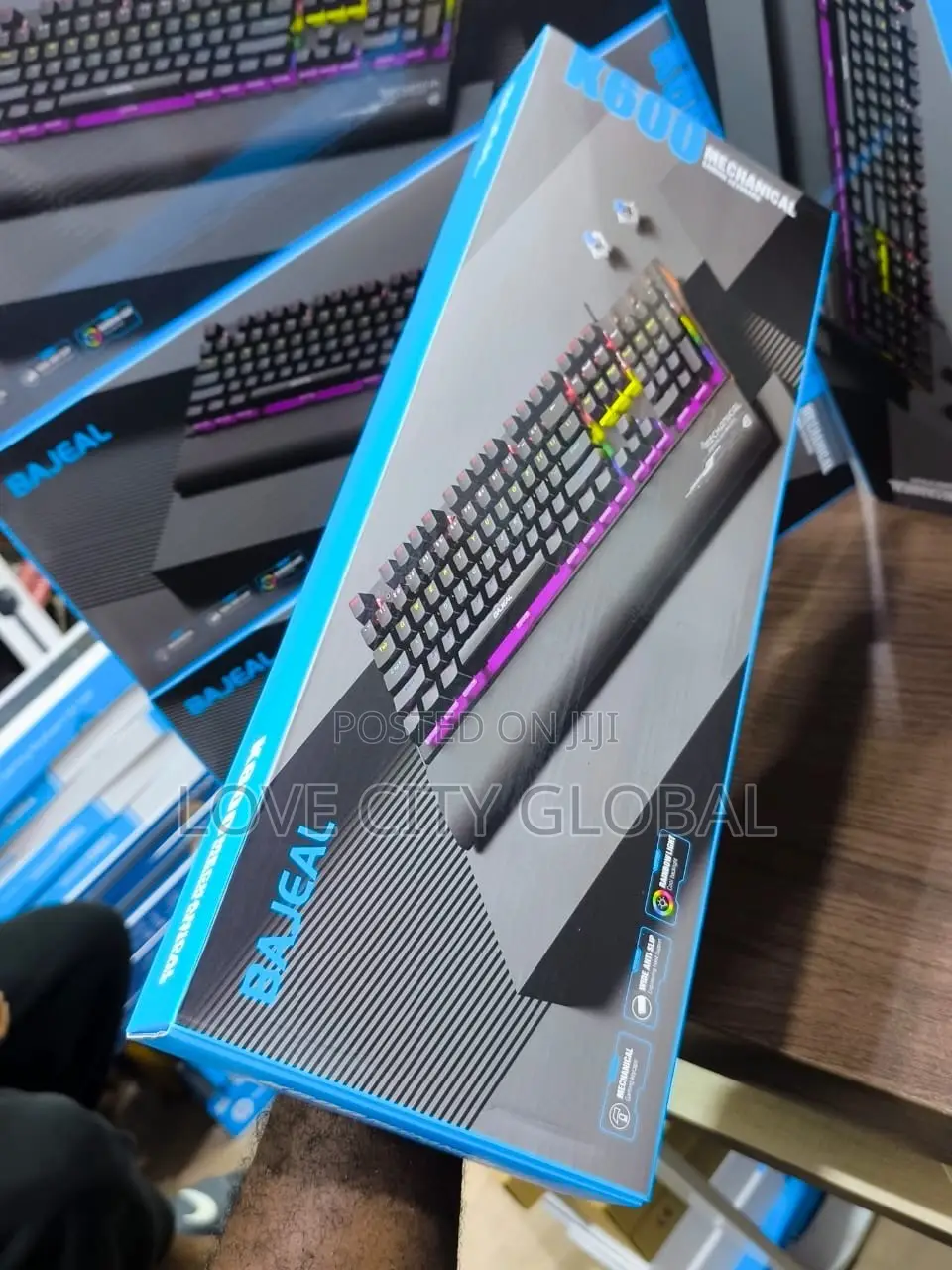 BAJEAL K600 Mechanical Gaming Keyboard RGB Backlit, Full SizeKeyboard