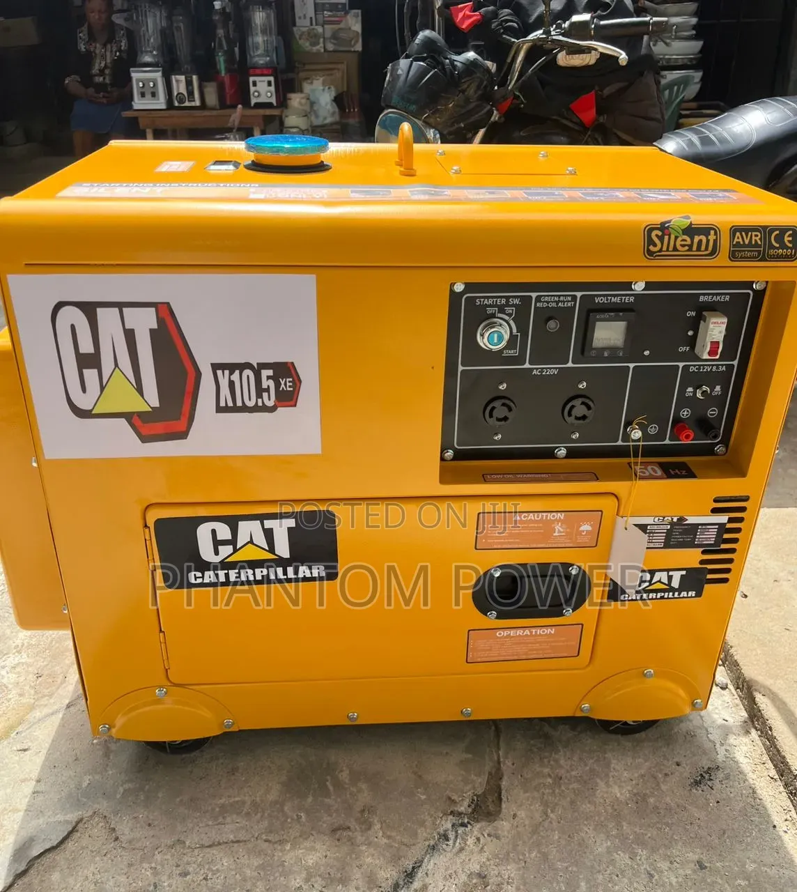 CAT Mantrac 10kva 100% 2.5mm Copper Coil Generator Set 1 Year Warranty