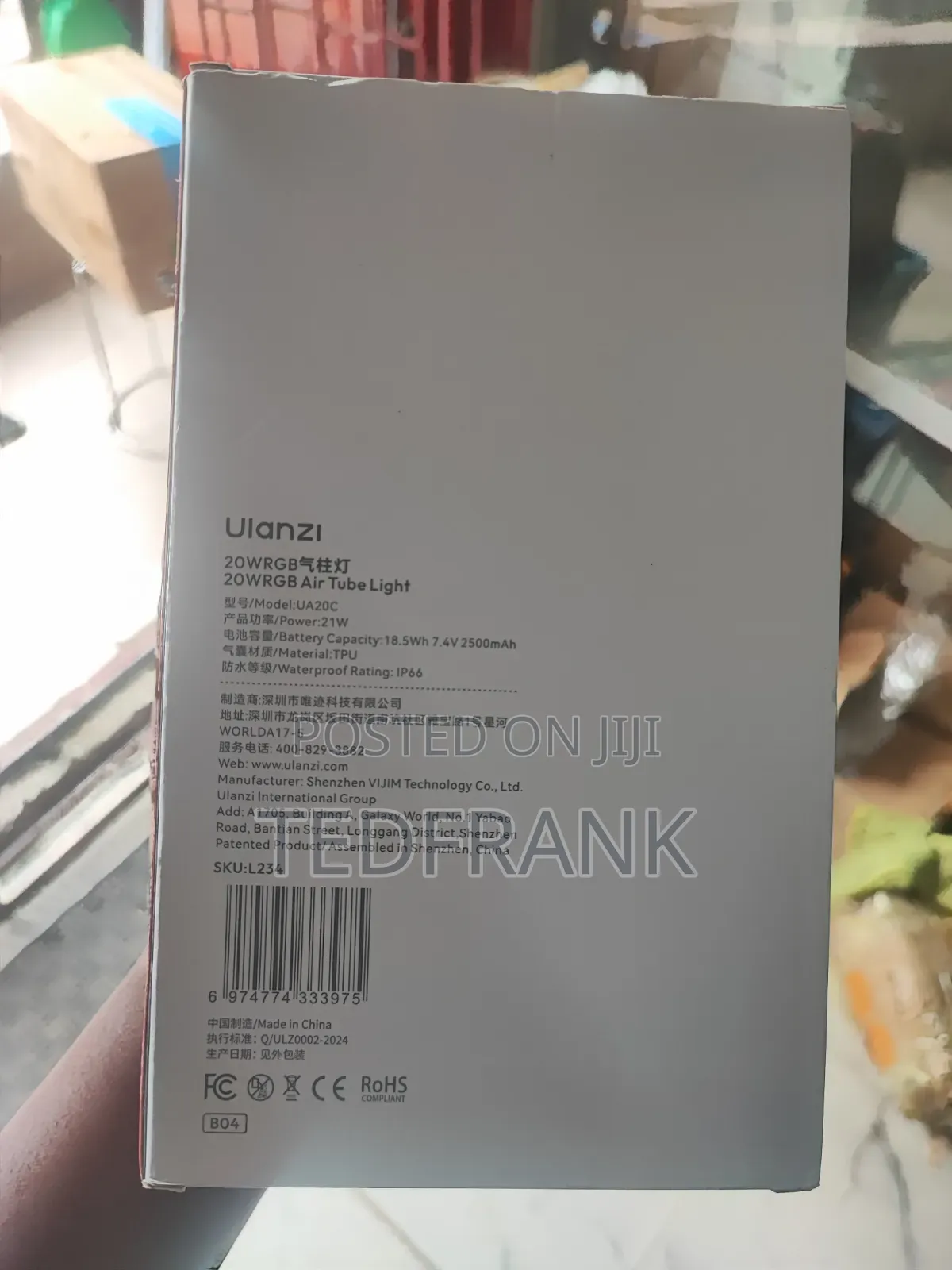 Ulanzi UA20C 20W RGB Air Tube Light