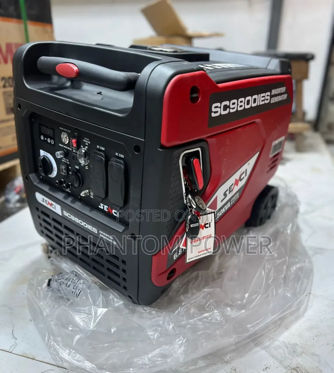 Senci SC9800IES Super Silent Inverter Generator [7.5kva Max Capacity]