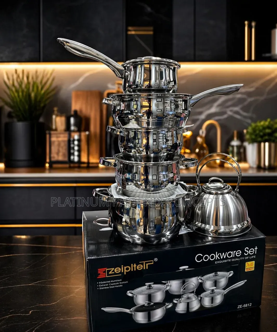 Luxury All Stainless Steel Cooking Pot (ZEPITER)
