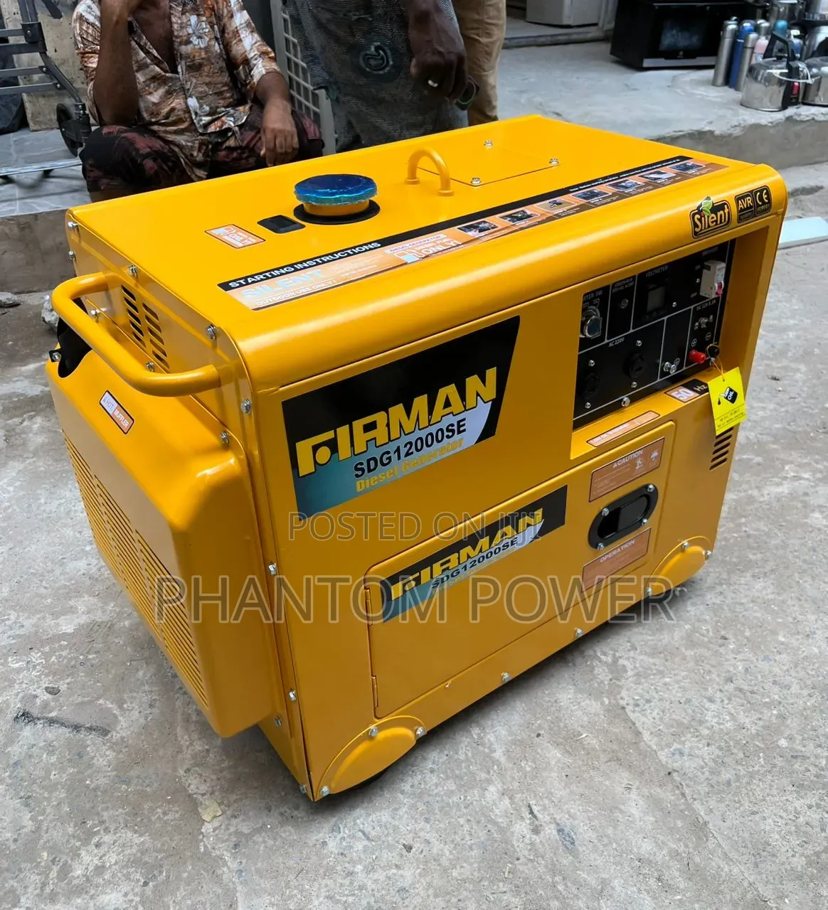 New 10.5kva Firman SDG12000SE Soundproof Generator >100% Copper Wire<