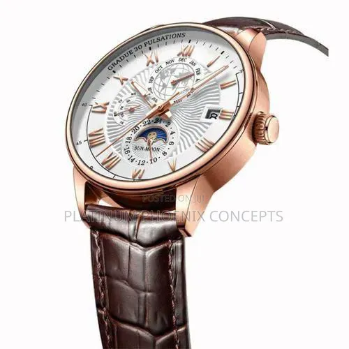 Fashion Leather Strap Poedagar Watch