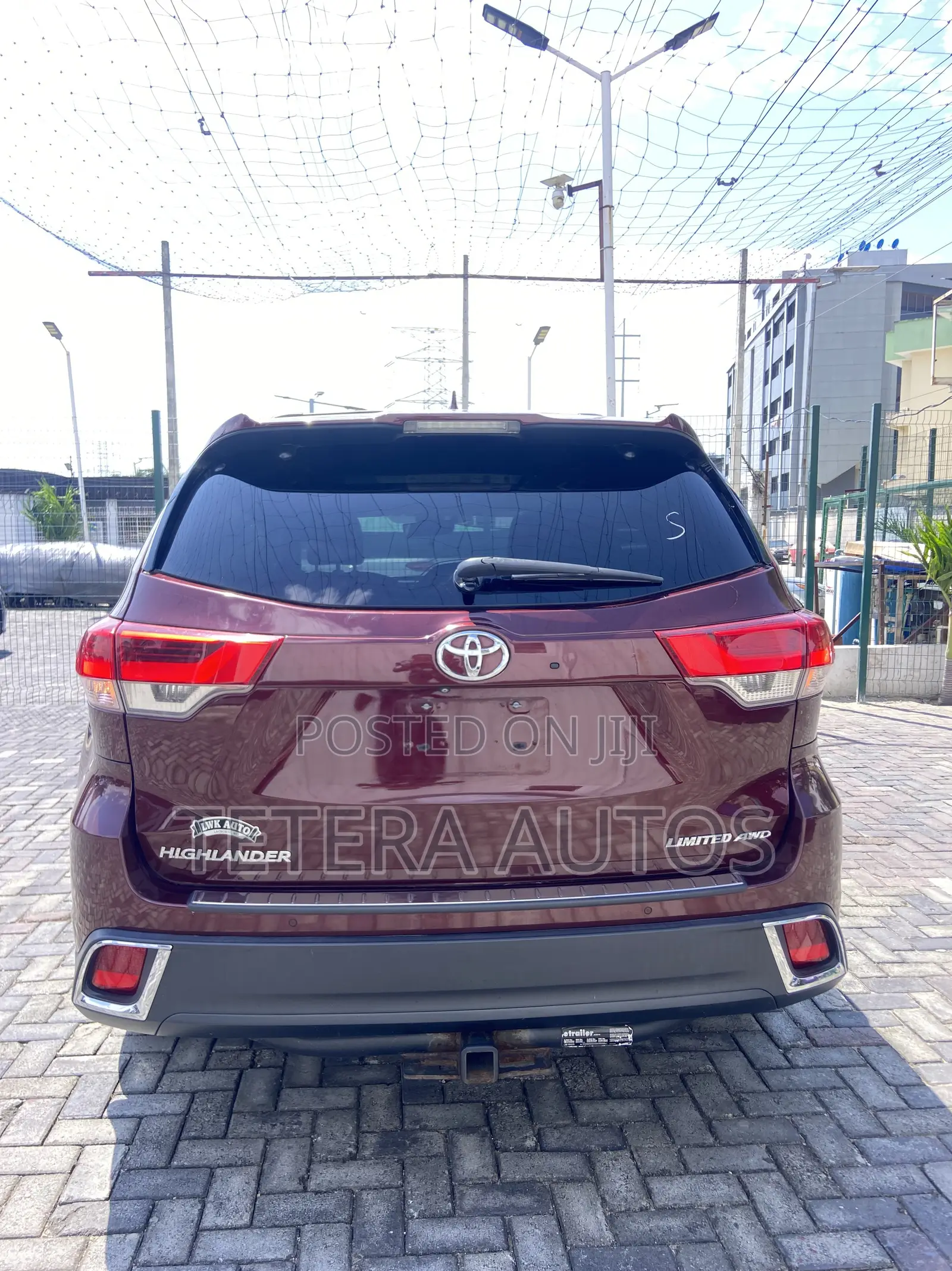 Toyota Highlander Limited 4x4 V6 (3.5L 6cyl 8A) 2018 Burgundy