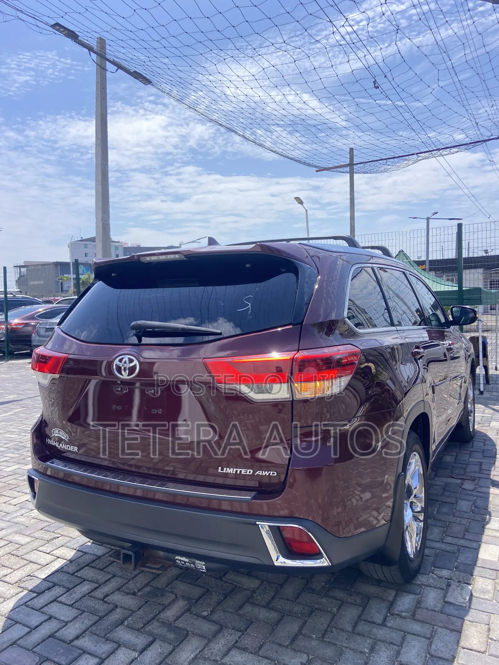 Toyota Highlander Limited 4x4 V6 (3.5L 6cyl 8A) 2018 Burgundy