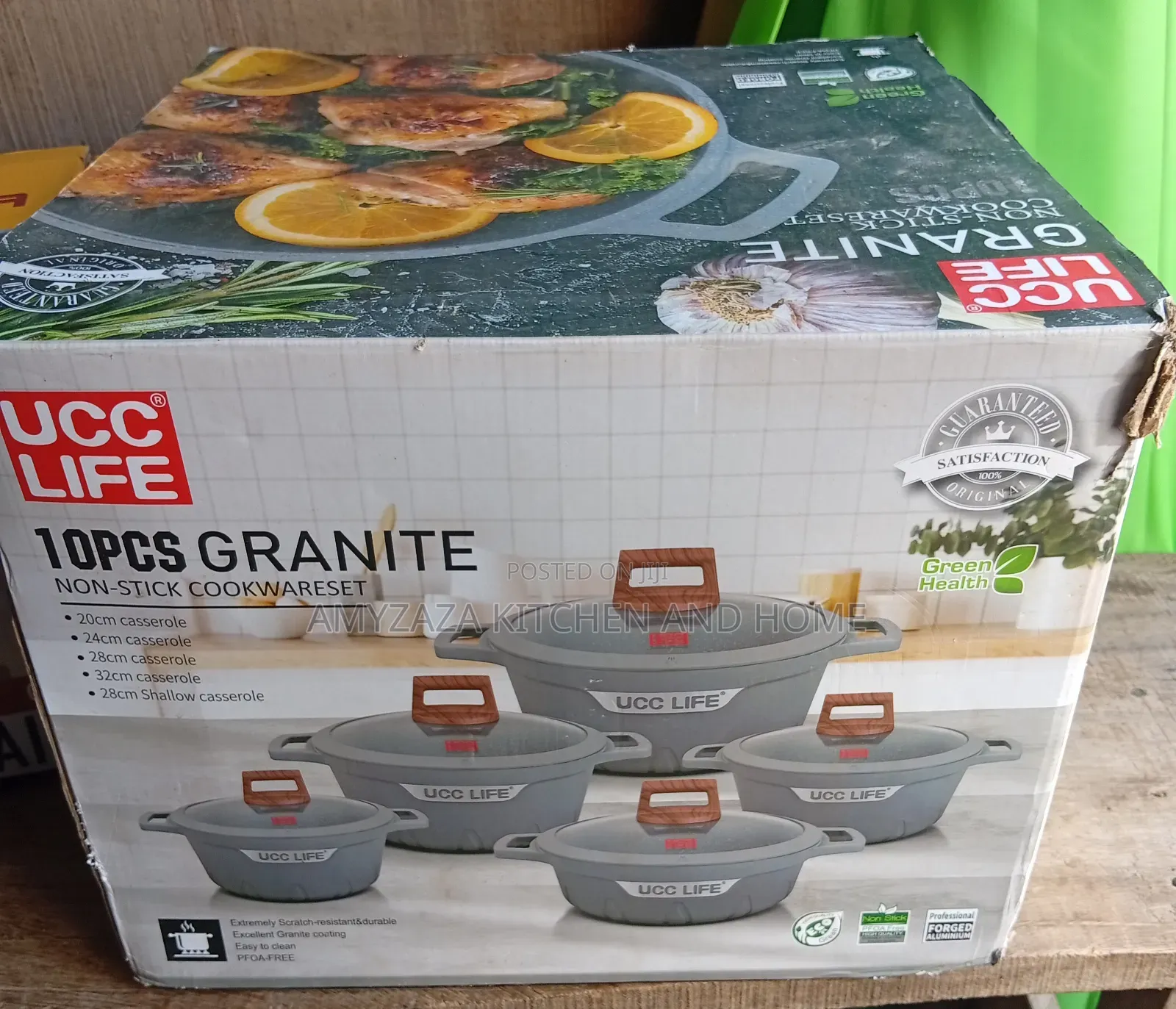 UCC LIFE(original )10-Piece Granite Non-Stick Cookware S