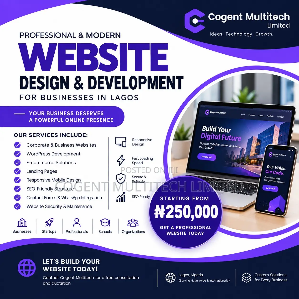 Professional Website Design & Development for Businesses in Lagos