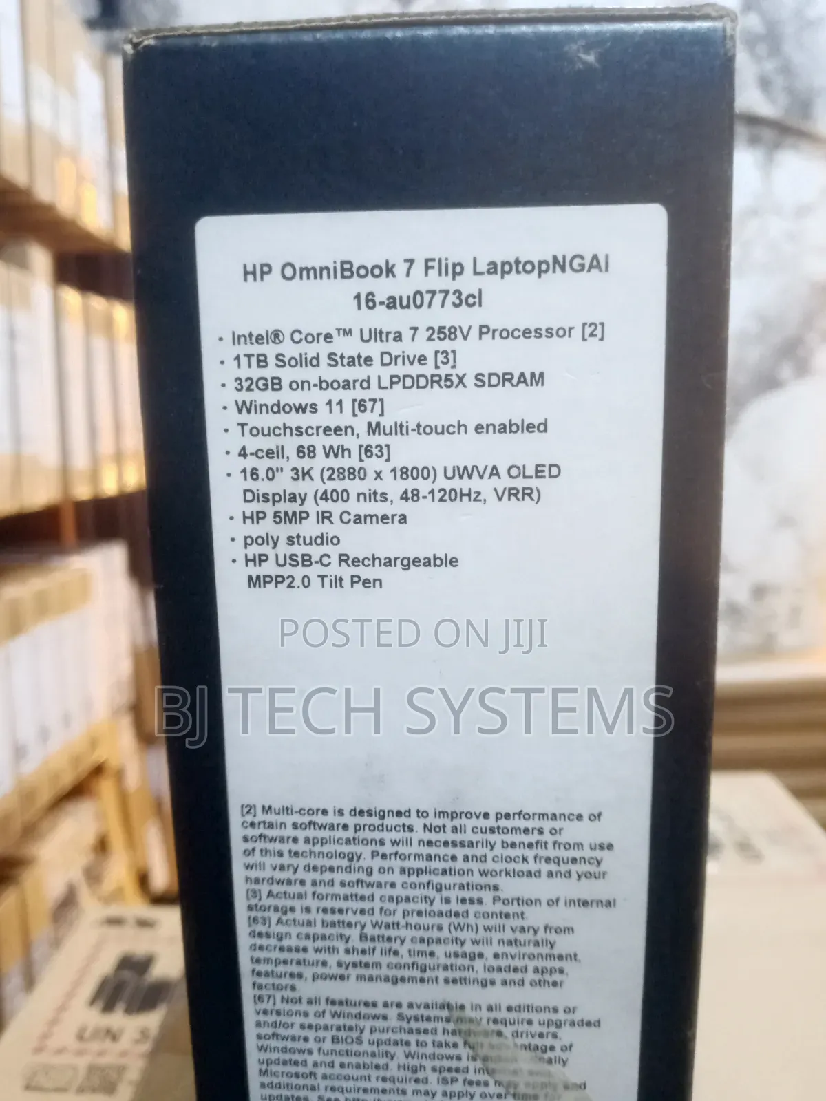 New Laptop HP OmniBook 7 16" 32GB Intel Core Ultra 7 SSD 512GB