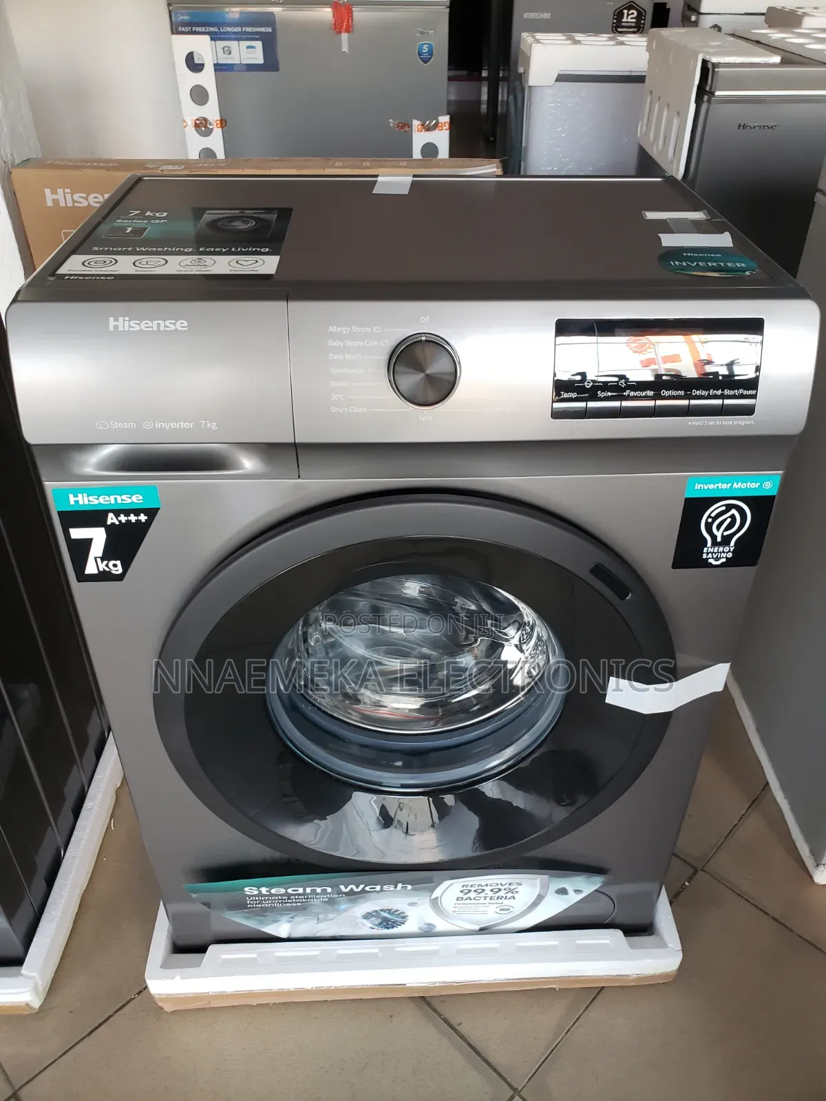 Hisense Inverter 7kg Automatic Washing Machine(wash and Spin).