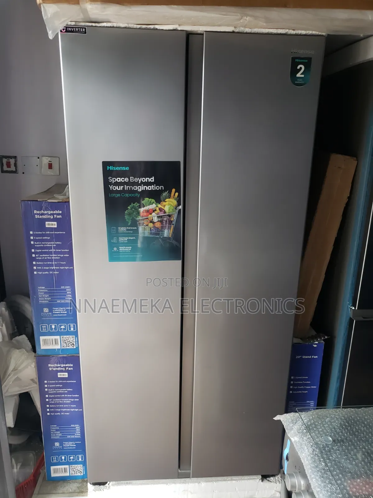 Hisense REF 56WC 432L Side by Side Refrigerator