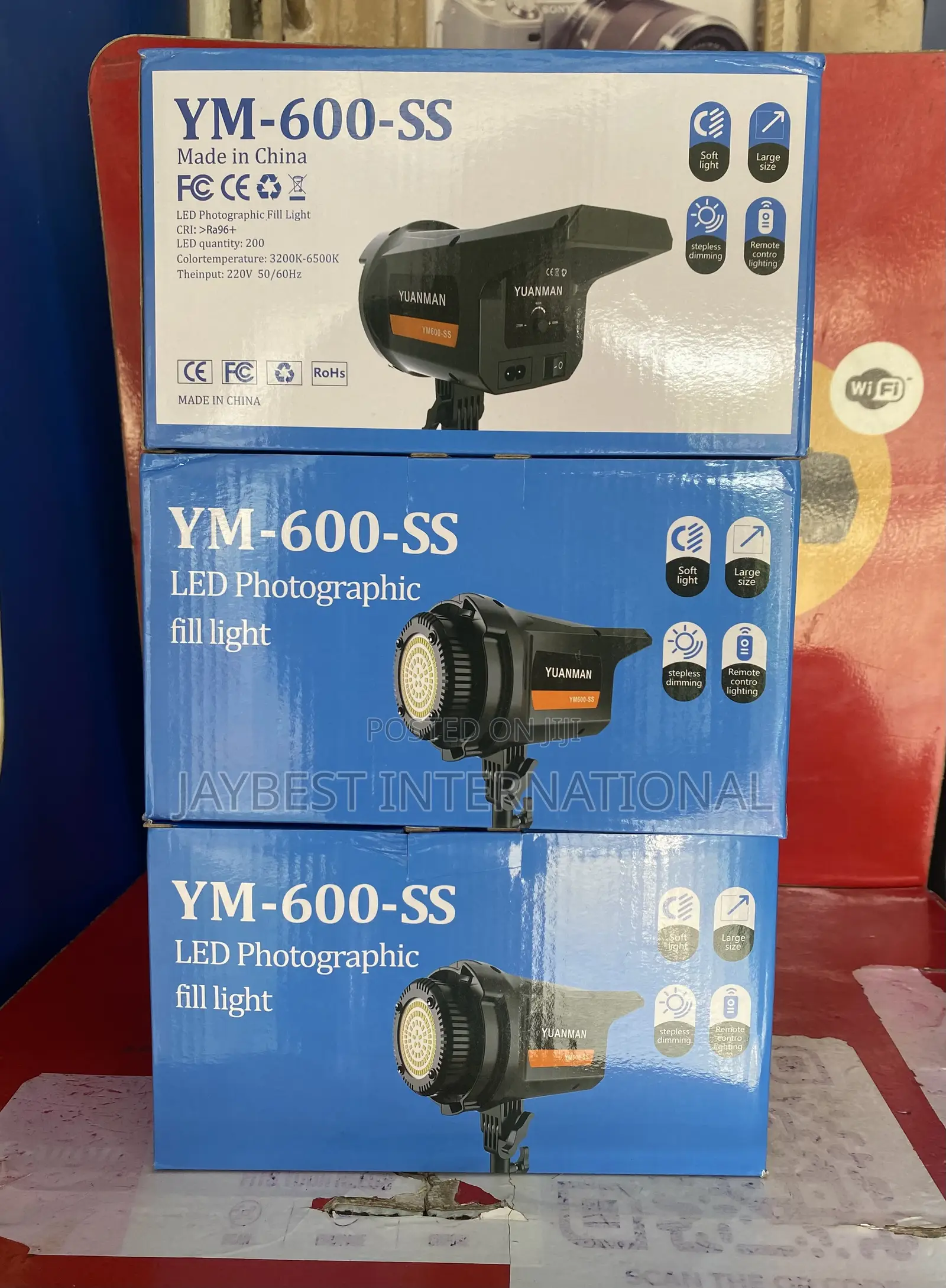 YM-600-SS Photography LED Video Lights High Brightness 3200-5500k