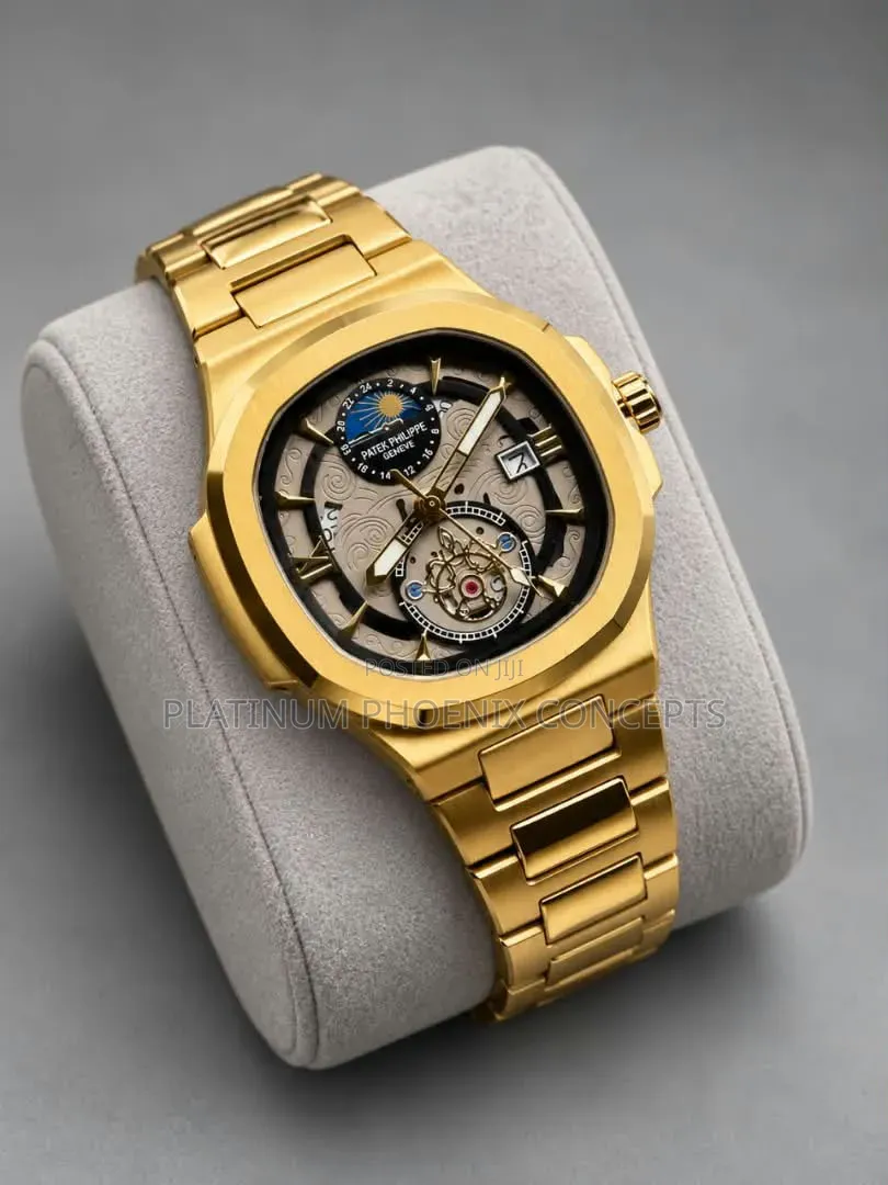 Patek Philippe Geneve Chain Strap Watch (Full Boxed)
