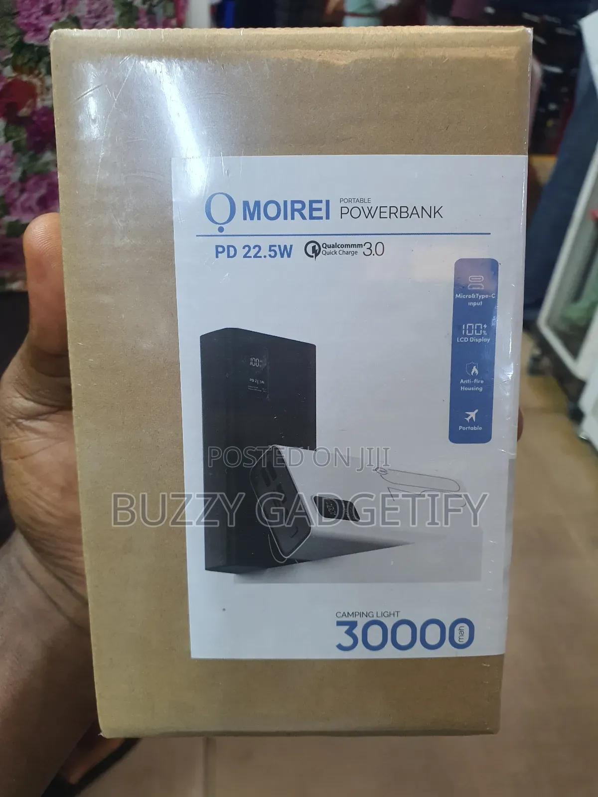 MOIREI Portable Powerbank 30000mAh