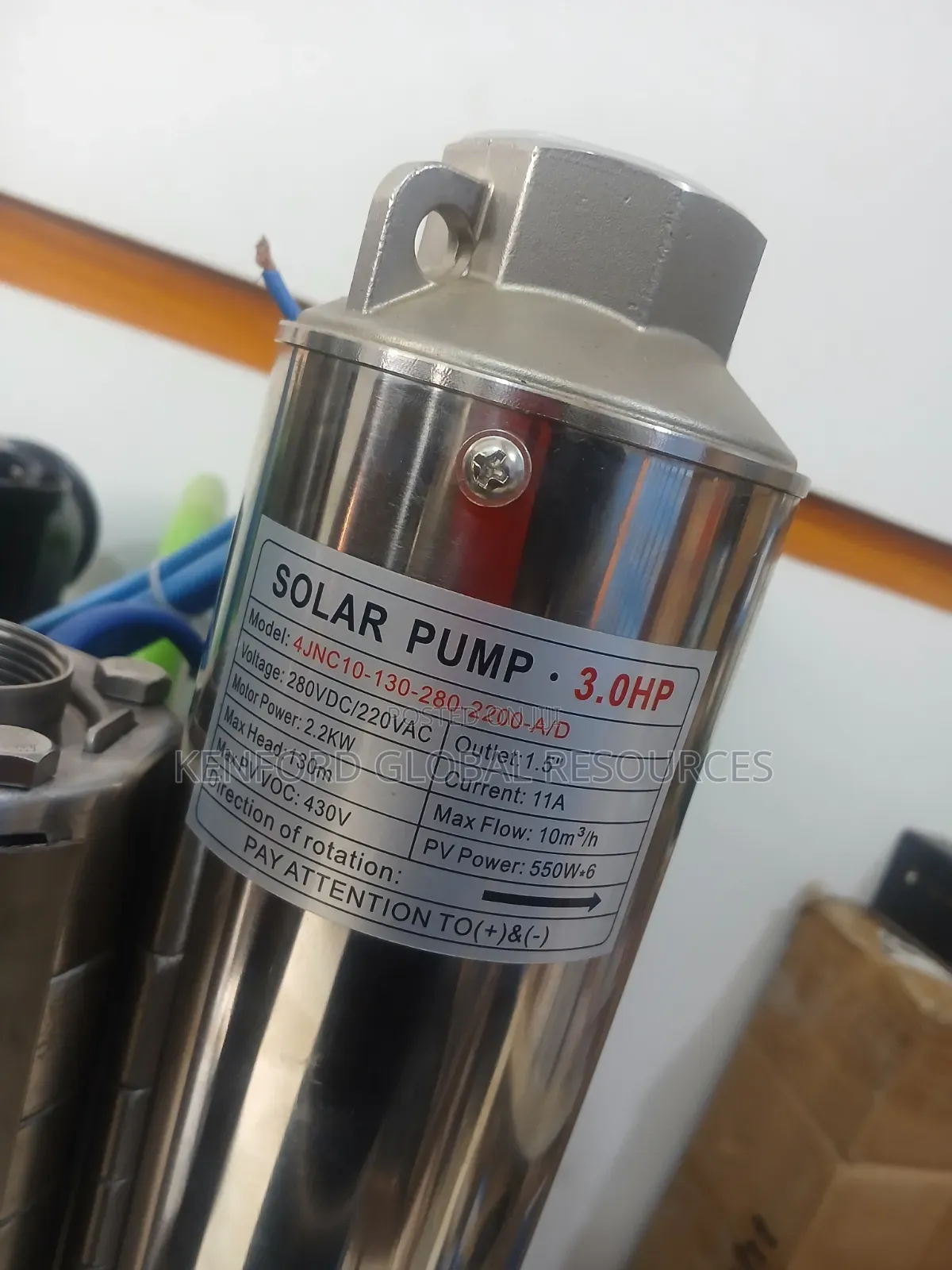 3hp Complete Set Hybrid Solar Submersible Machine AC/Dc With 4 Pannel
