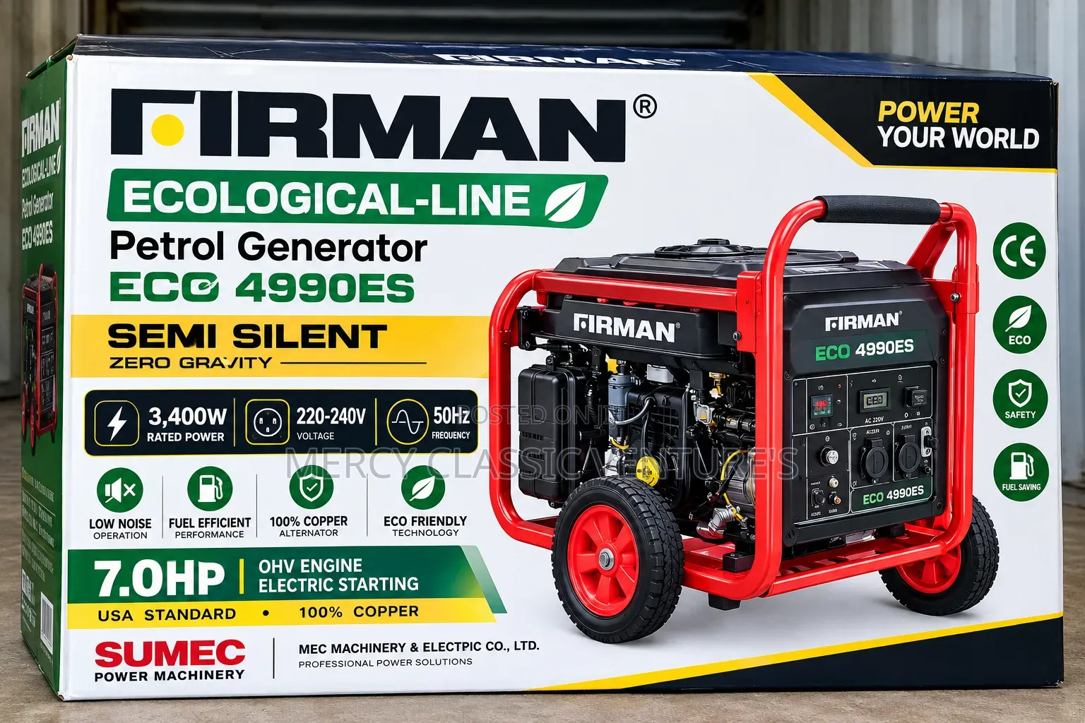 Firman ECO 4990ES 5.5kVA Petrol Generator – Electric Start