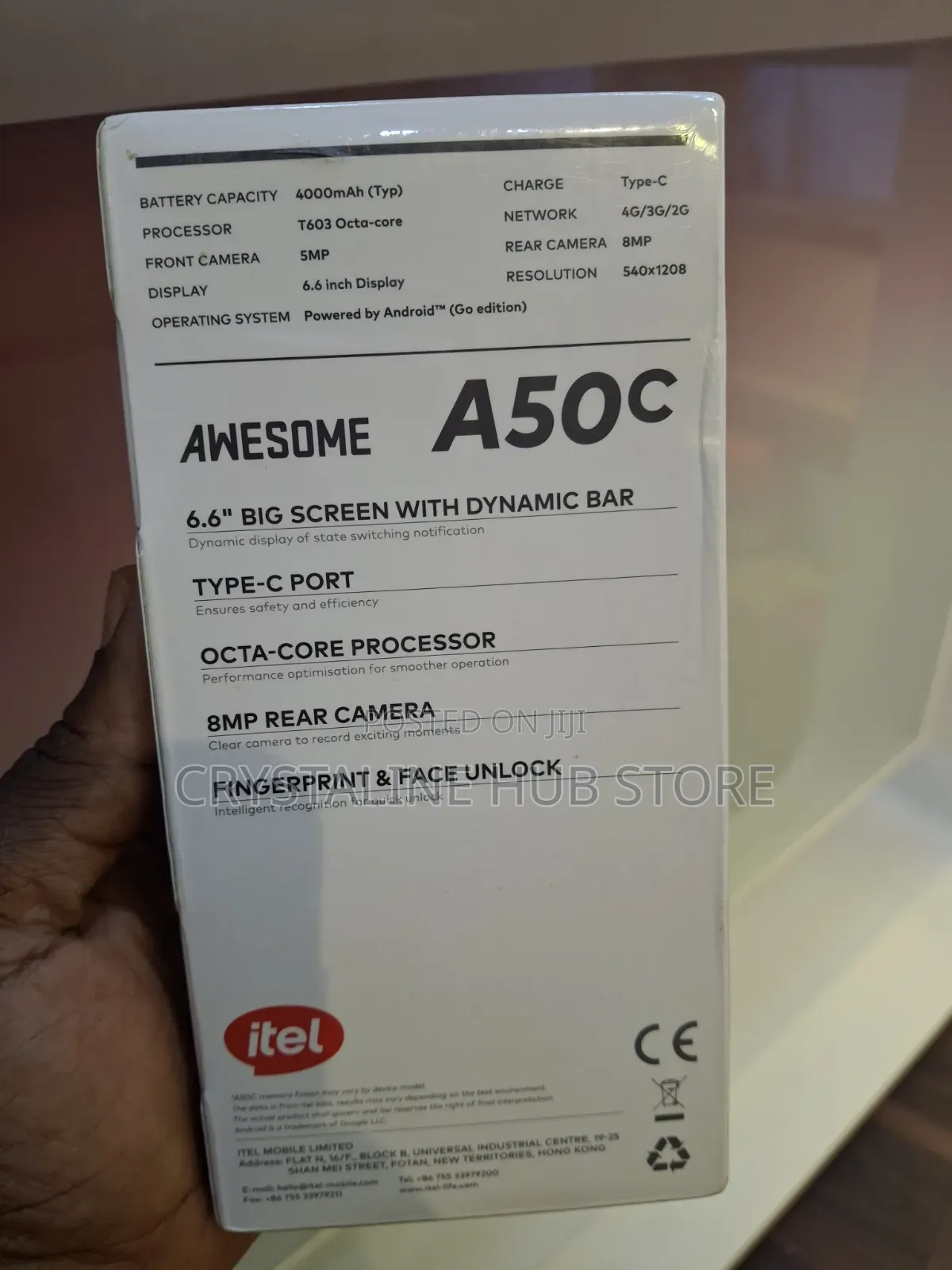 New Itel A50C 32 GB Black