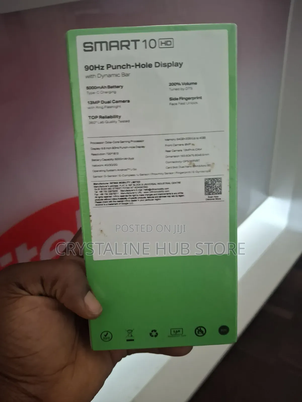 New Infinix Smart 10 HD 64 GB Black