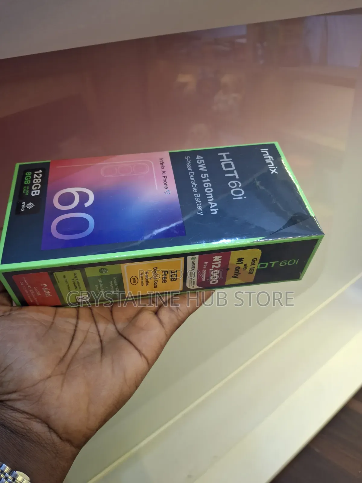 New Infinix Hot 60i 128 GB Silver