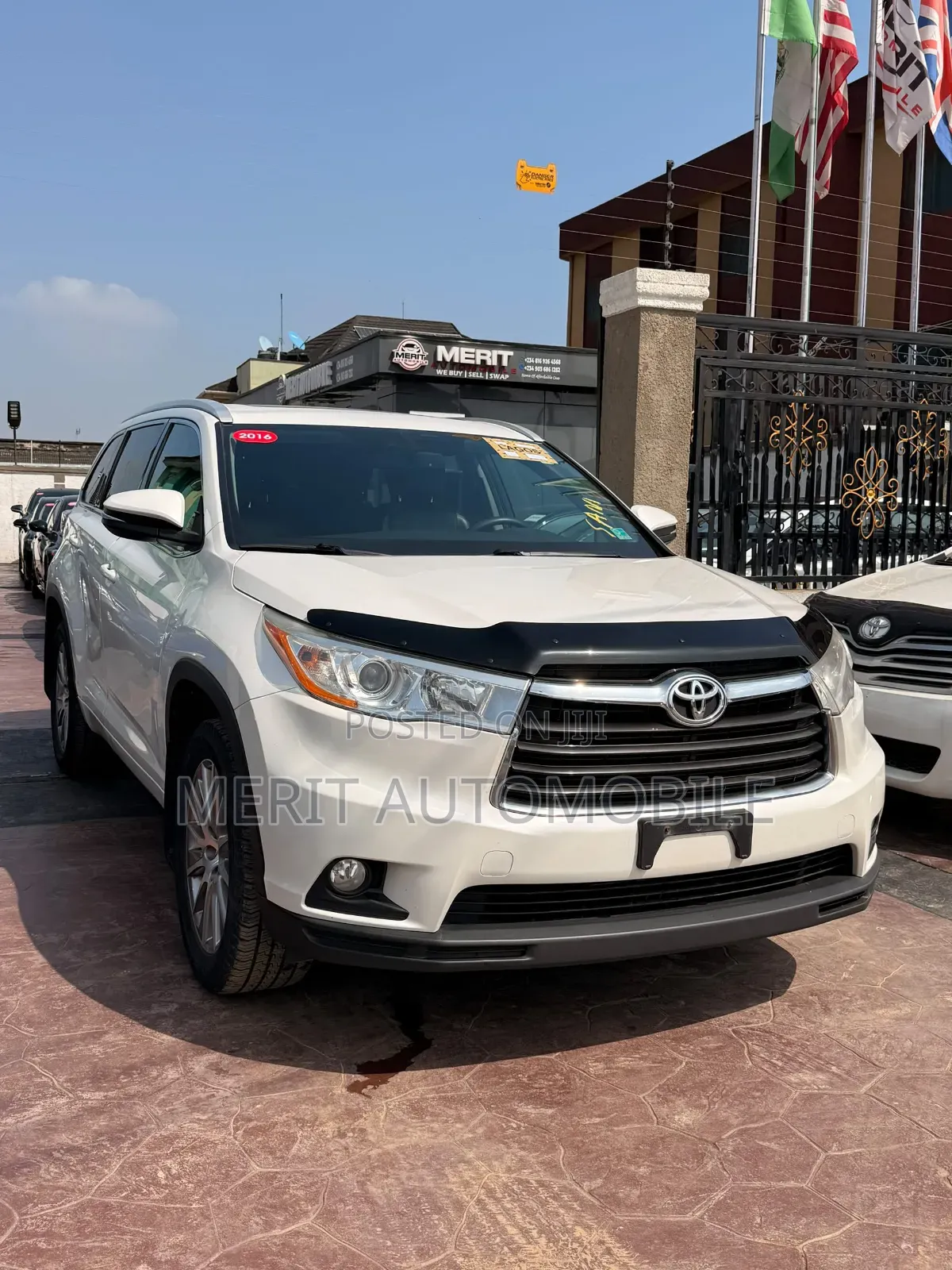 Toyota Highlander XLE V6 4x2 (3.5L 6cyl 6A) 2016 White