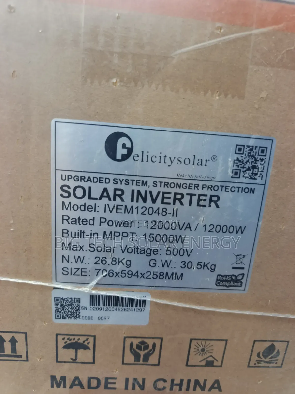 12kva 48v Felicity Inverter Hybrid