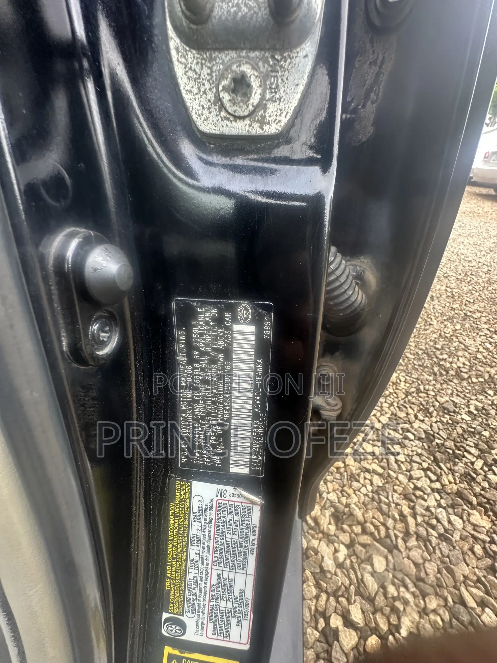 Toyota Camry 2007 Black