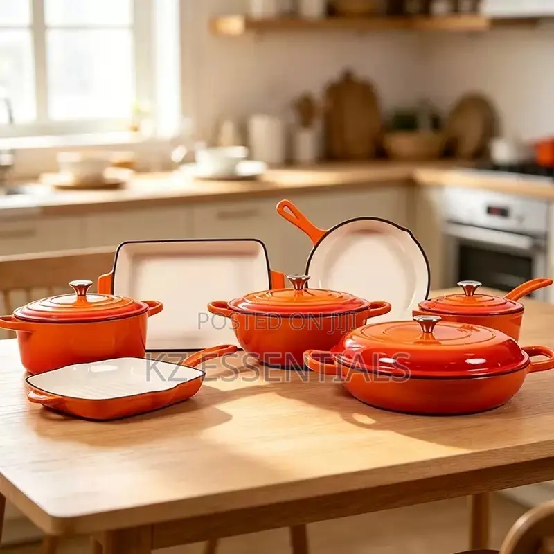 11-Piece Enamel Cast Iron Cookware Set