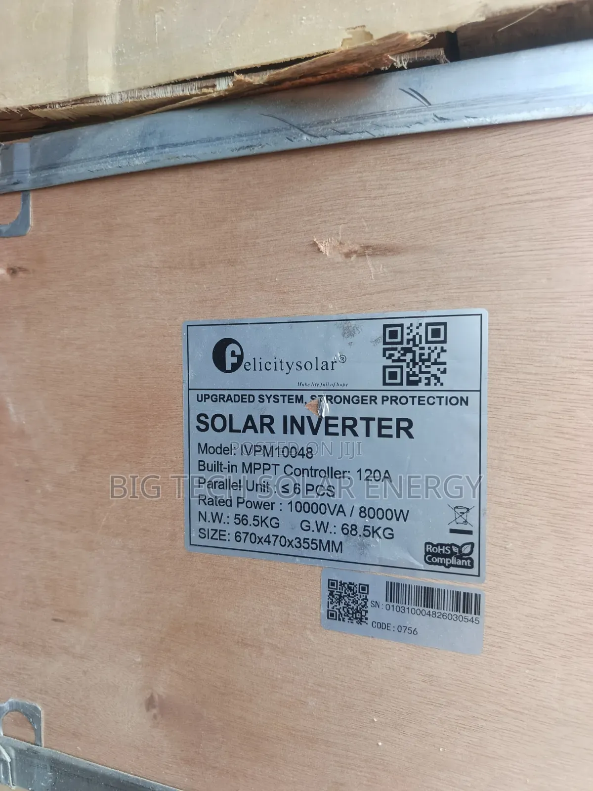10kva 48v Felicity Inverter Hybrid Ivpm