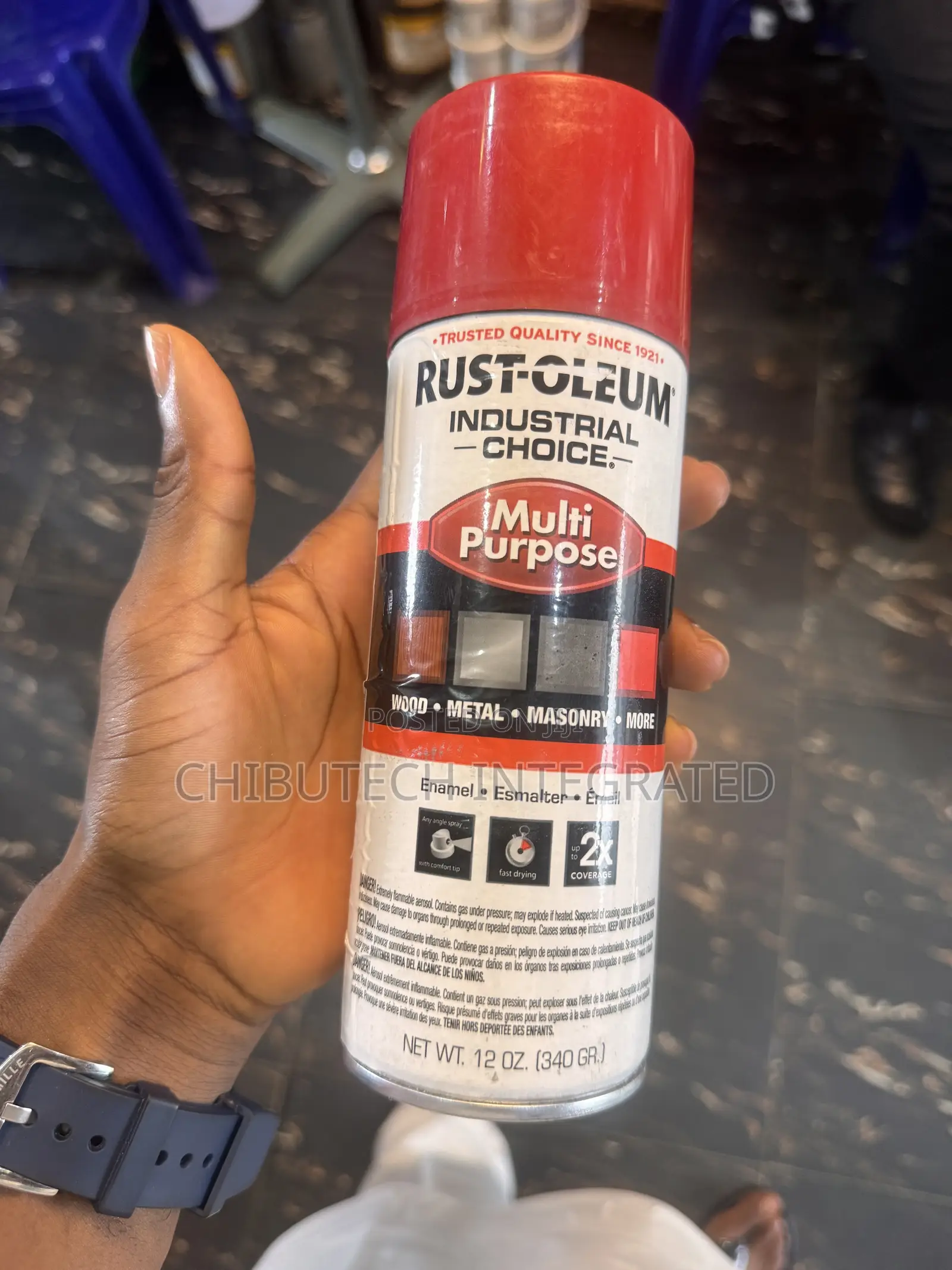 12 Oz (340 G) Can of Rust-Oleum Spray Paint