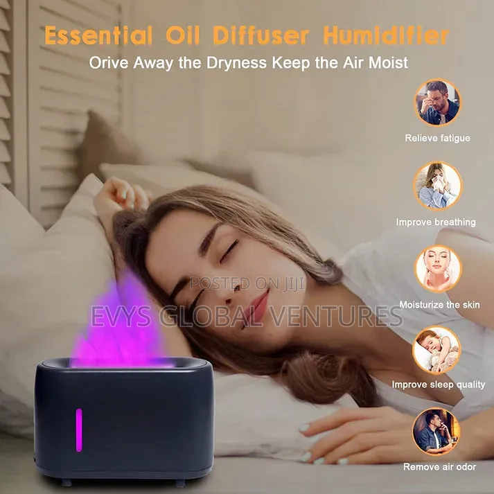 Electric Humidifier Diffuser Remote Control - 240ml Water Tank