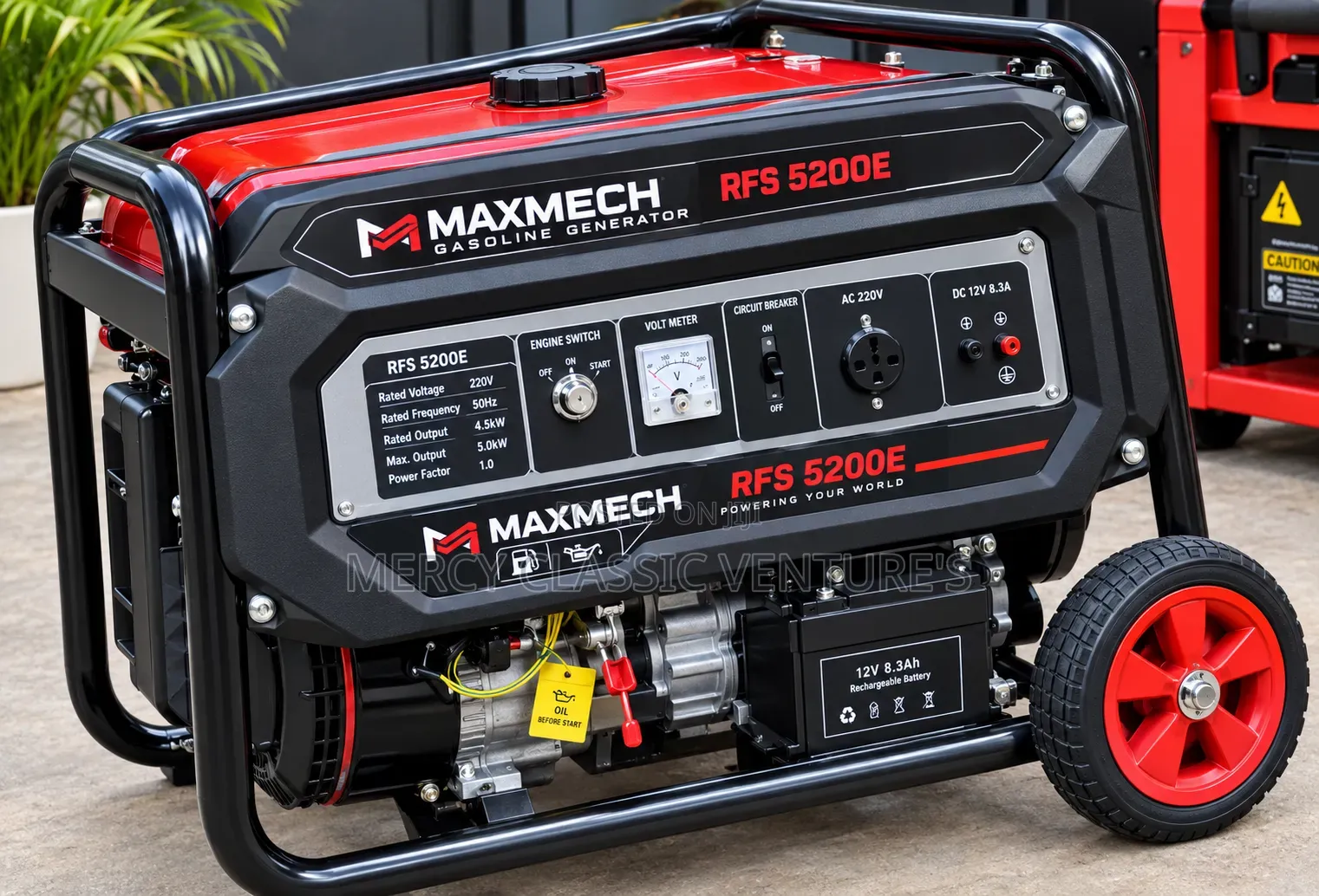 MAXMECH RFS 5200E 4.5KVA Generator – Electric Start