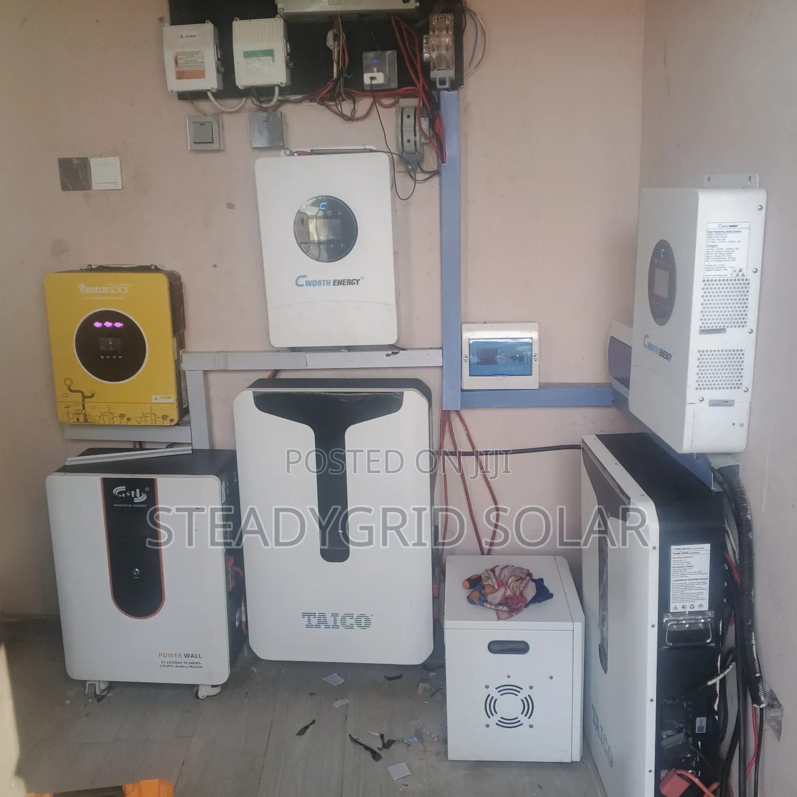 Extra Energetic 20kva/48v/45kwh Solar Powered Inverter Setup