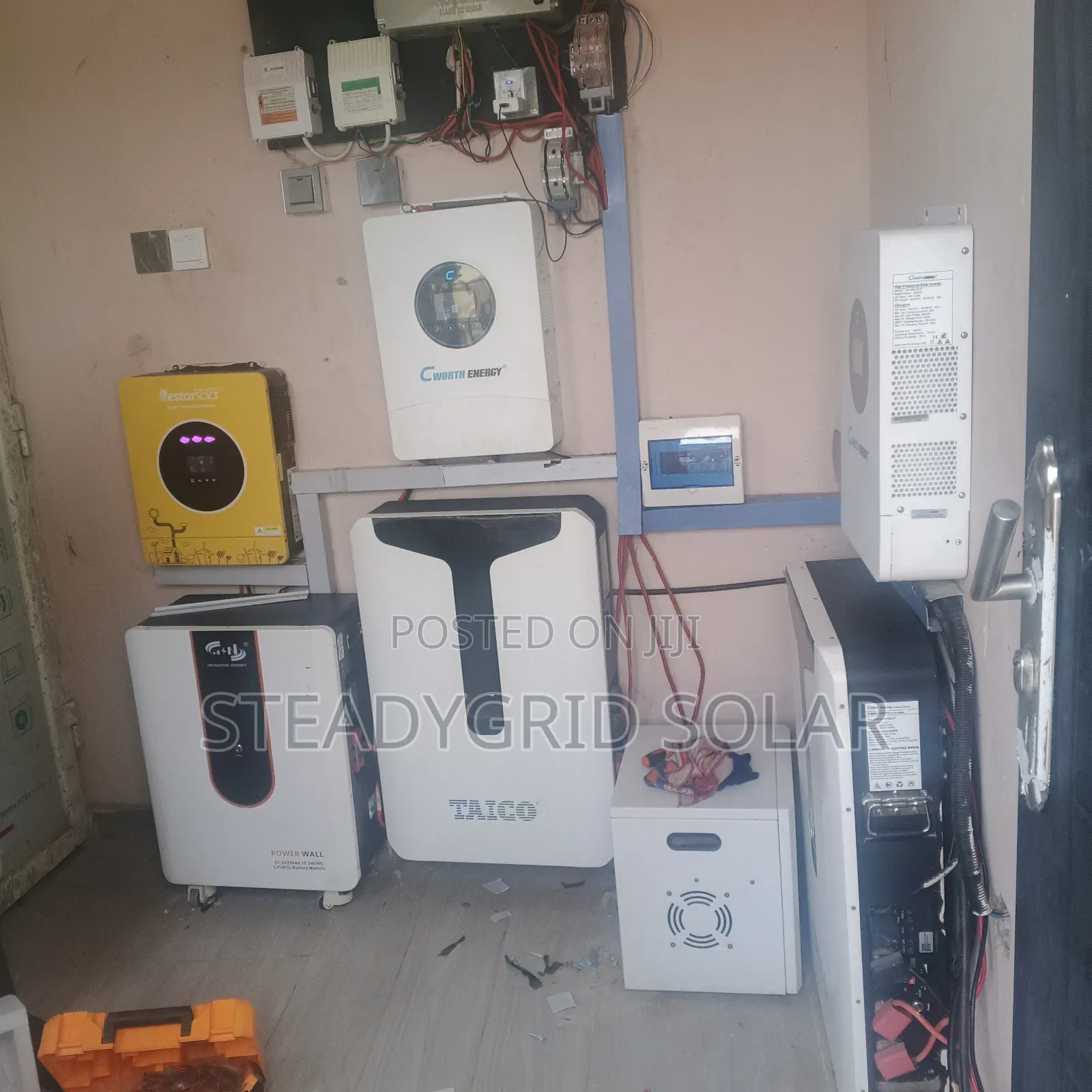 Extra Energetic 20kva/48v/45kwh Solar Powered Inverter Setup
