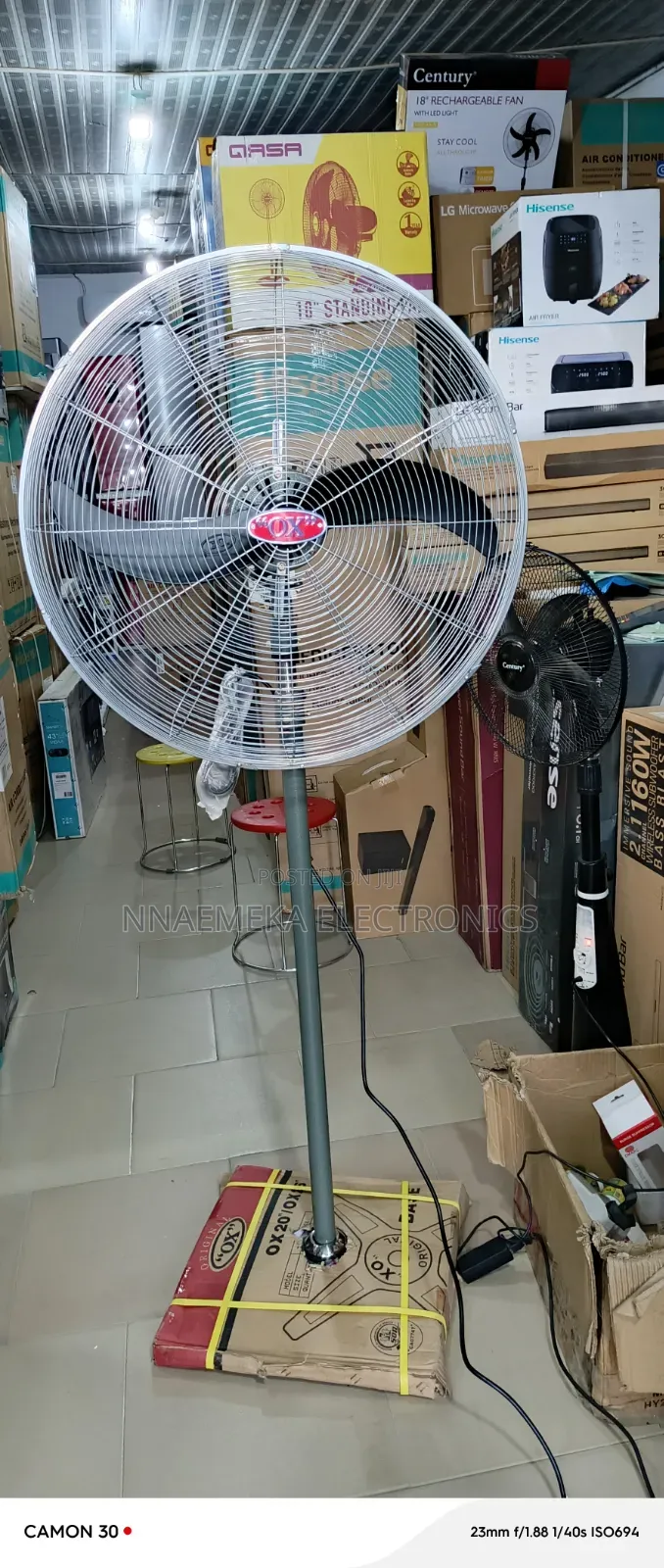 Original Ox 26" Industrial Standing Fan.