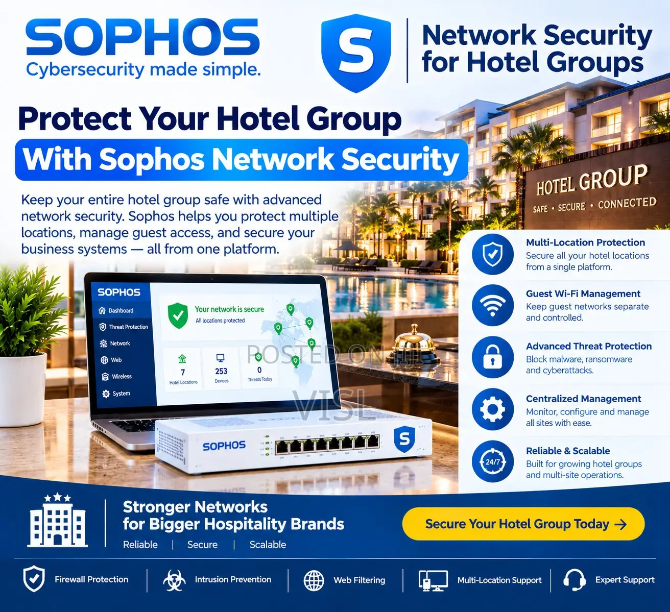 Sophos Network Security for Hotel Groups
