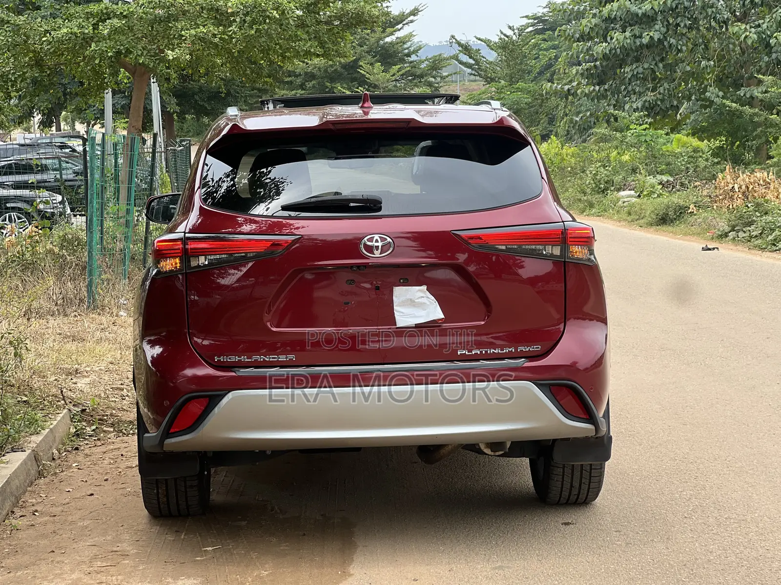 Toyota Highlander Platinum 2021 Red