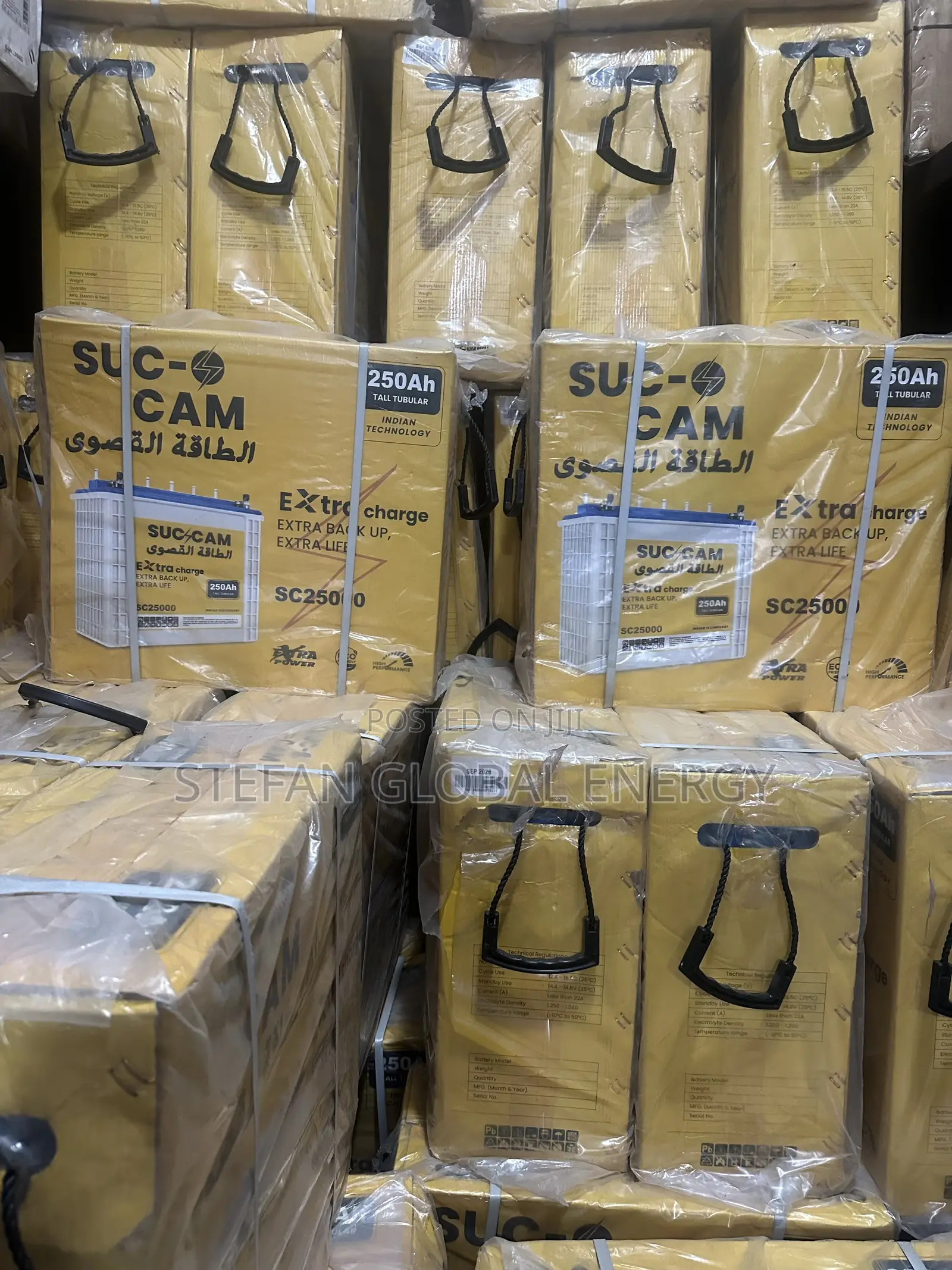 250Ah Sucam Tubular Battery